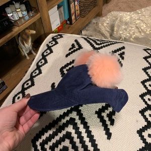 Accessories - NWT kids navy pompom hat Accessories - NWT kids navy pompom hat